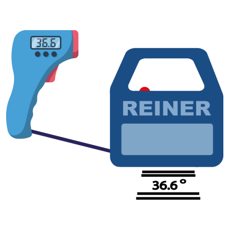 REINER jetStamp 1025 self-contained temperature scan-and-print system with external thermal sensor
